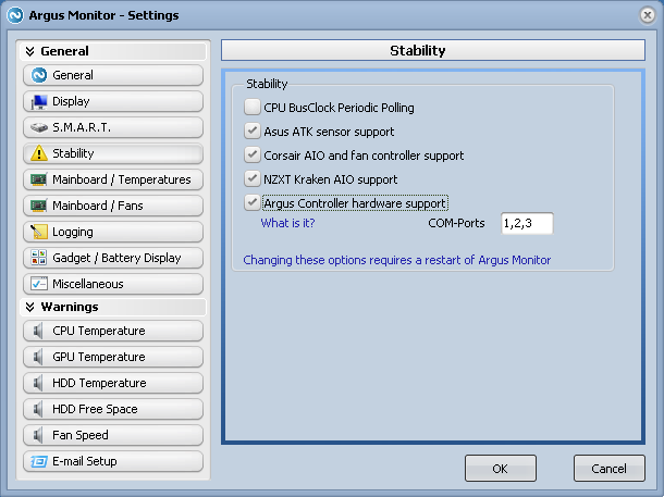 argus monitor fan control